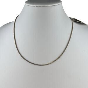 Danecraft Primavera Italy 20" Bubble Chain Sterling Silver Necklace Gold Vermeil